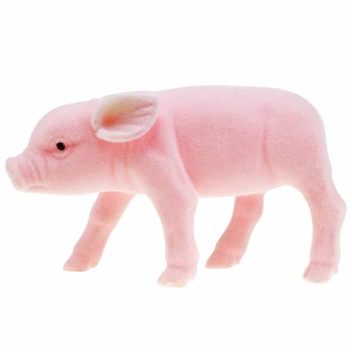 Lucky gris rosa flockade 20 cm 3st