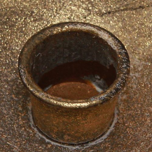 Floristik24 Guldkopp dekoration med ljusstake antikguld Ø10cm H6,5cm