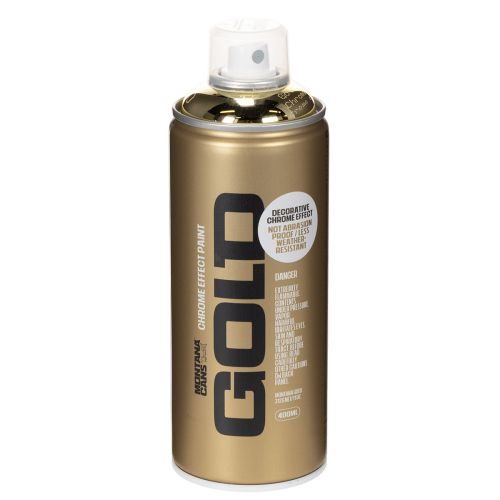 Dekorativ sprayfärg med guldkromeffekt, Montana-burkar 400 ml köpa | Floristik24.se