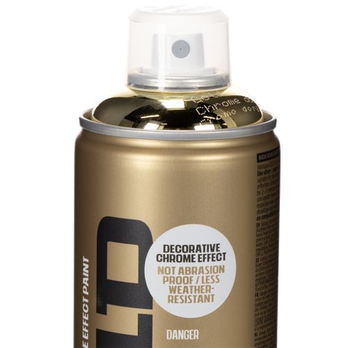 Dekorativ sprayfärg med guldkromeffekt, Montana-burkar 400 ml | Floristik24.se