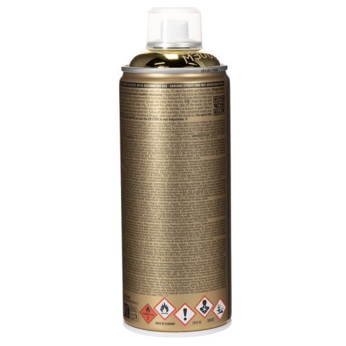 Dekorativ sprayfärg med guldkromeffekt, Montana-burkar 400 ml | Floristik24.se