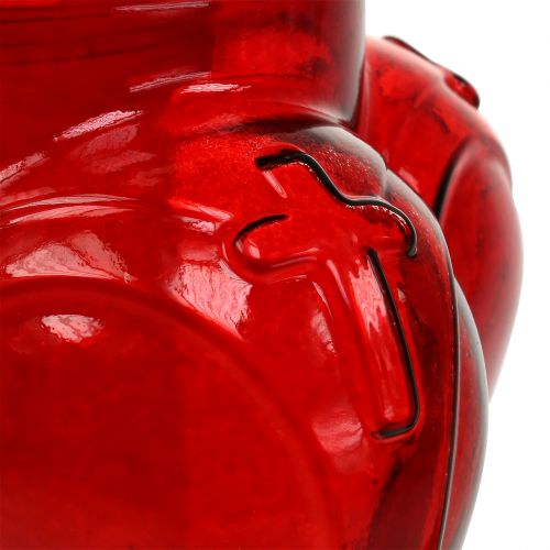 Floristik24 Gravljushjärta 13cm x 13cm H29cm vit, röd 2st