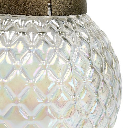 Floristik24 Grava lätt sfärisk form 28h Ø13cm H24,5cm guld