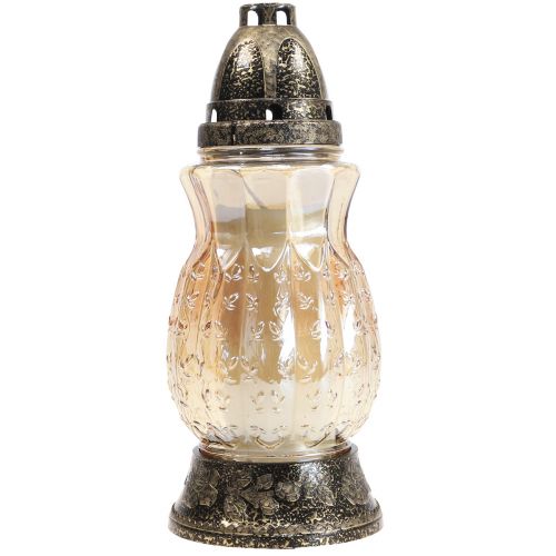 Artikel Gravljus glasrankor rosor H26cm Ø12cm tonat guld 24-30h
