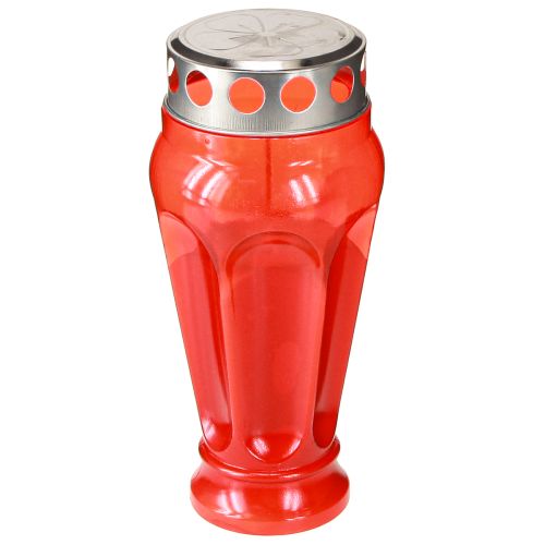 Gravljus röda gravljus brinntid 18 timmar Ø9cm H19cm 4 st