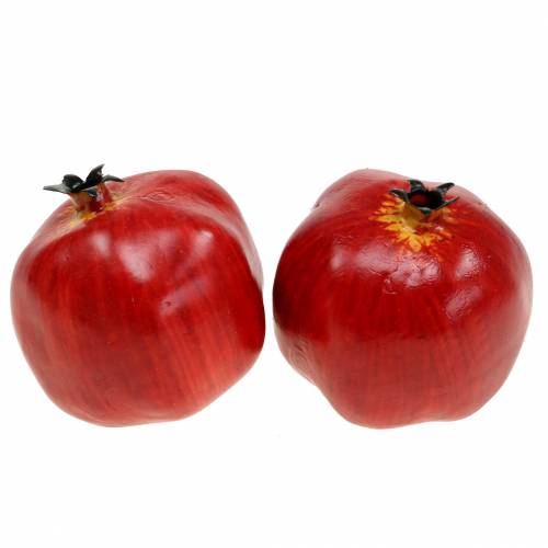 Floristik24 Dekorativ granatäpple röd 9,5 cm 4st