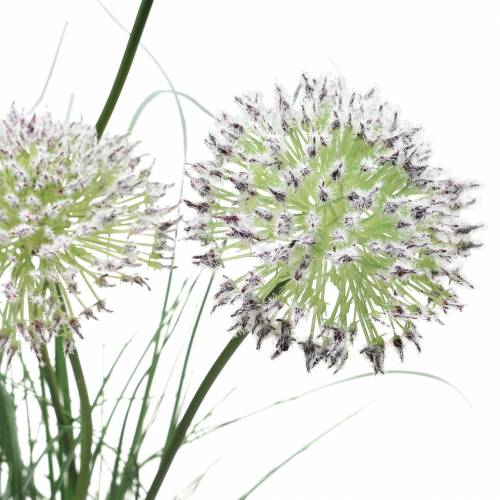 Floristik24 Gräs med blommor i potten konstgjord lila 70cm