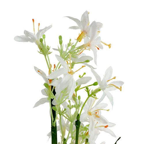Artikel Gräsbuske med blommor grön, vit 3 st
