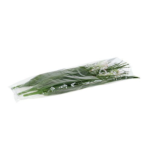 Artikel Gräsbuske med blommor grön, vit 3 st