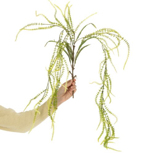 Artikel Konstgjord växt av grön borsthirs för eleganta hängande dekorationer, snygga rumsdetaljer, 114 cm