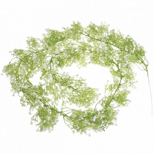 Floristik24 Garland Gypsophila Vit 180cm