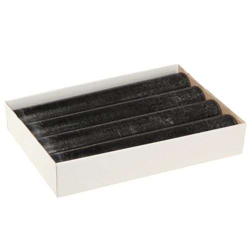 Artikel Stora ljus Svarta pinnljus 50mm x 300mm 4 st
