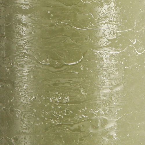 Artikel Stora ljus pelarljus olivgröna 85x200mm 2 st
