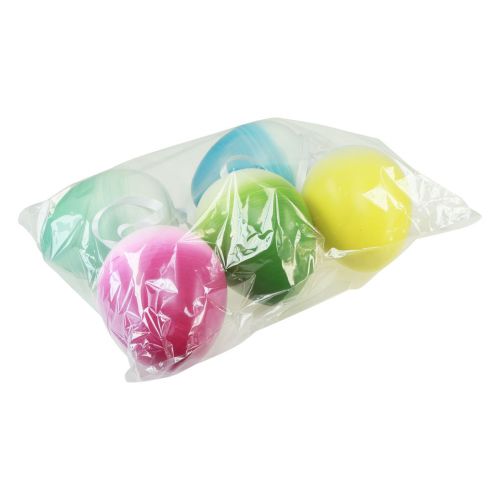 Floristik24 Stora påskägg hängande plastägg pastellfärger 15cm 5 st