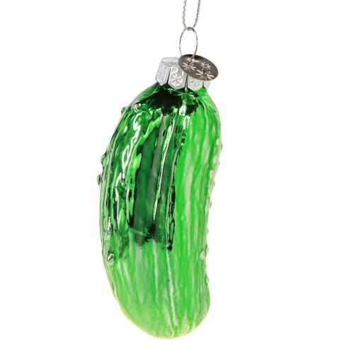 Floristik24 Gurka som julgransdekoration Glas Julgurka 8cm 3st