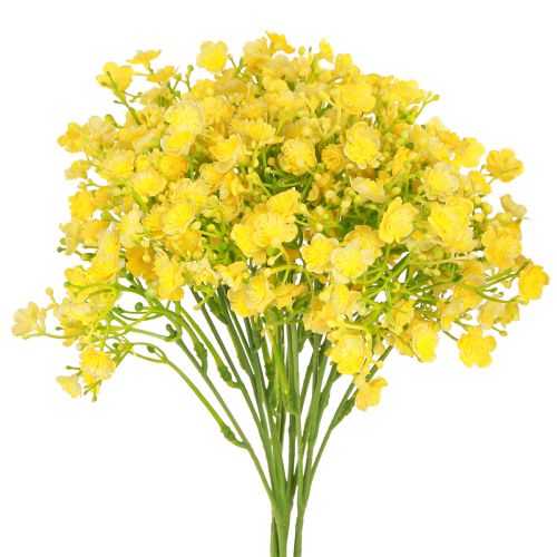 Floristik24 Gypsophila paniculate gips ört gula blommor L46cm 4 st
