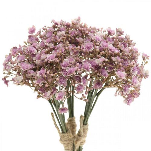 Floristik24 Gypsophila konstviolett höstdekoration 29,5cm 18st