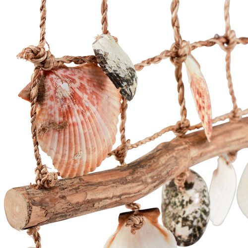 Artikel Hängande dekoration maritima fiskenät dekorationsskal 50x32cm