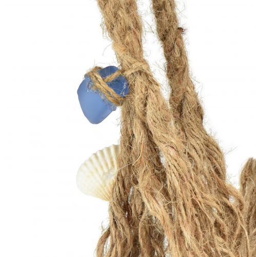 Artikel Hängande dekoration maritim repknutdekor med snäckor Ø9cm 45cm