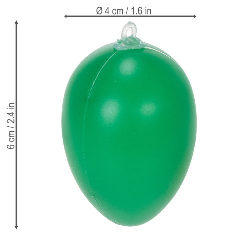 Artikel Påskäggsdekorationer för vårdekoration, hem eller trädgård. Färgglada dekorativa föremål, 6 cm, 24 stycken.