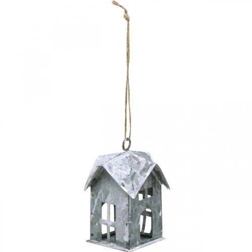 Artikel Julvagn metallhus shabby chic vit H9,5cm 3st