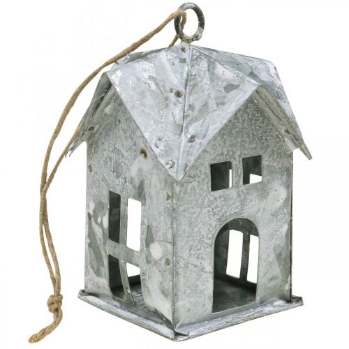 Artikel Julvagn metallhus shabby chic vit H9,5cm 3st