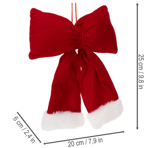 Dekorativ flanellrosett med plyschkant för upphängning, 25 cm | Floristik24.se