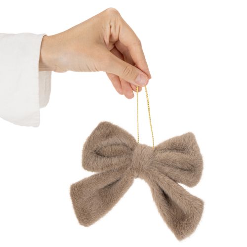 Dekorativ plyschrosett med galge, 16 cm, 3 stycken | Floristik24.se