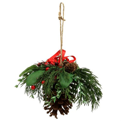Floristik24 Julhängare med kottar och bär 16cm