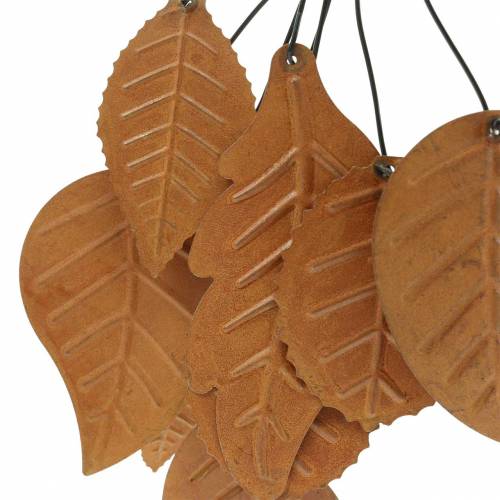 Floristik24 Deco hängare höstlöv patina metall H25cm 2st