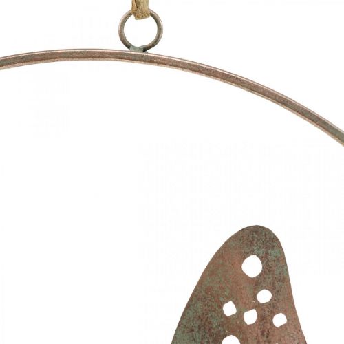 Artikel Väggdekoration fjärilsdekoration metallring ros Ø38cm