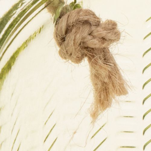 Hängande glaskruka, dekorativ glaskruka, retrostil, grön/brun, 14,5 cm, 2 stycken | Floristik24.se