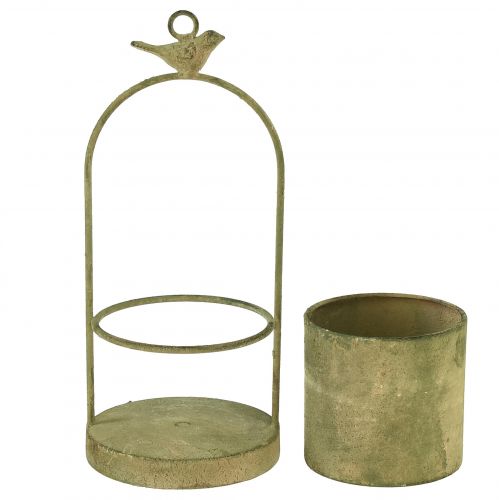 Artikel Hängkruka blomkruka för upphängning av grön vintage Ø10,5cm