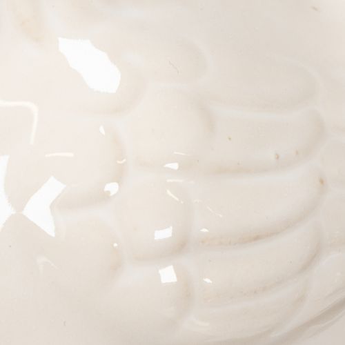 Artikel Kycklingfigur, glansig glaserad, för modern heminredning, 17 cm, 2 stycken