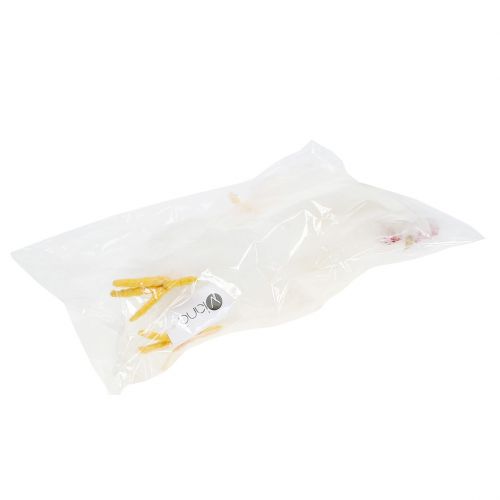 Floristik24 Tupphöna med fjädrar vit 17cm, 21cm 2st