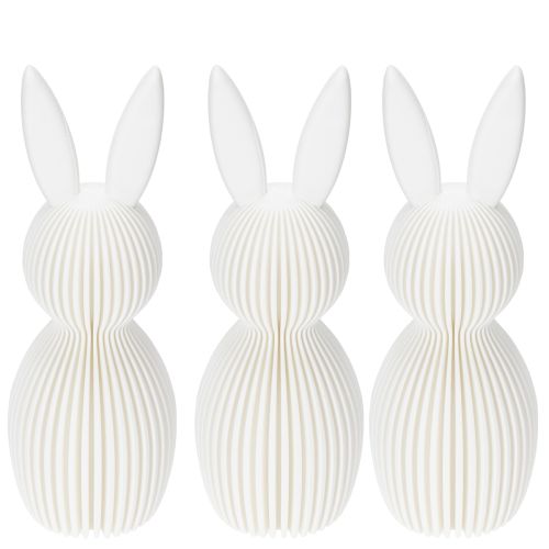 Artikel Dekorativ kaninfigur med vikt utseende för modern inredning, vardagsrum eller kontor, 13 cm, 3 delar