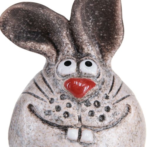Floristik24 Bunny keramik dekorativ kaninkantspall 6,5×7×9,5cm 3 st