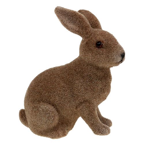 Artikel Kanin flockad brun 11cm, 13,5cm 6 st