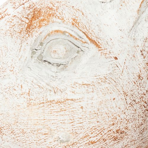 Artikel Kanin sittande dekorativ kanin konstgjord sten vit brun 15,5x8,5x22cm