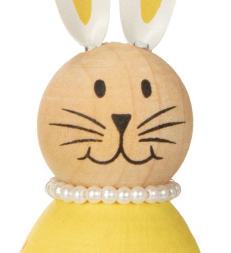 Artikel Dekorativa kaninfigurer i äggdesign för vårliknande heminredning, 12 cm, 3 stycken