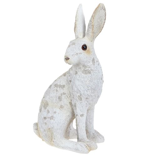 Floristik24 Dekorativ kanin sittande figur påskhare Shabby Chic 12×9×25cm