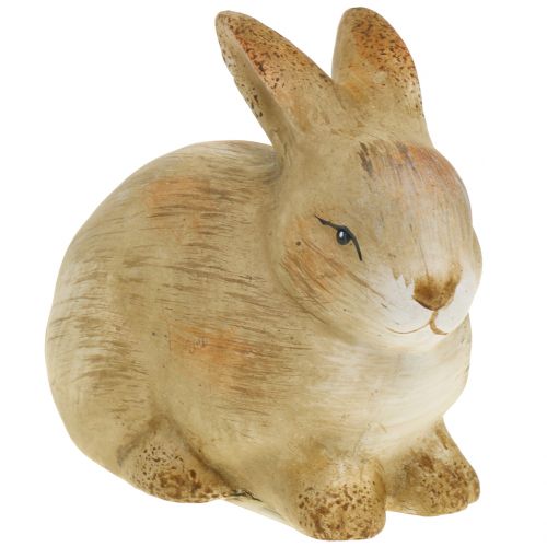 Floristik24 Kanin gjord av keramisk natur 8,5cm x 12cm 3st