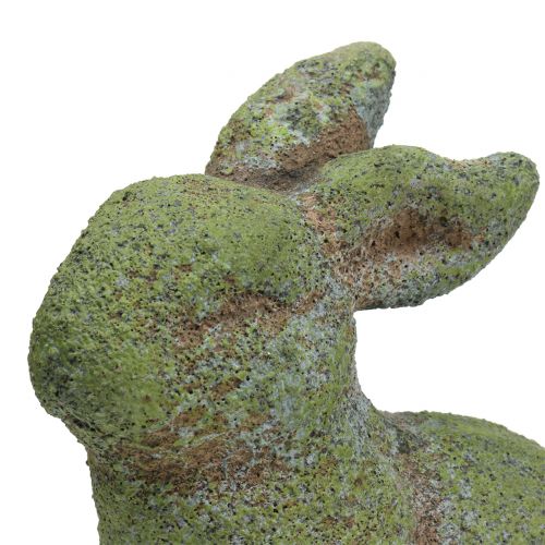 Floristik24 Trädgårdsfigur kanin mossig 20 cm x 13 cm H25cm