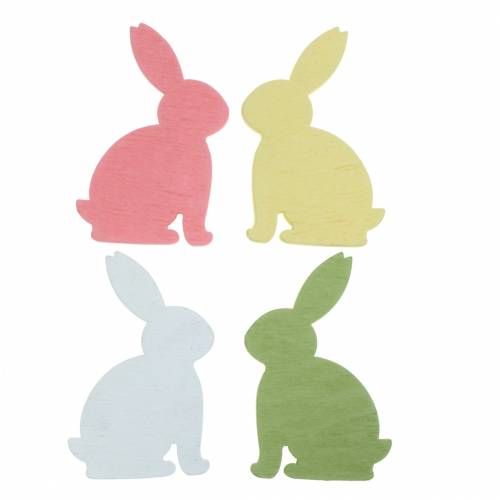Streudeko påskharen trä 5,2 cm 40st diverse