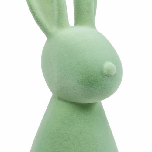 Floristik24 Påskdekoration kanin 47cm grön flockad påskharen dekoration figur påsk