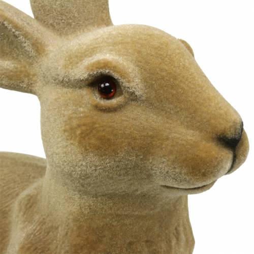 Artikel Påskdekoration kanin flockad brun H50cm