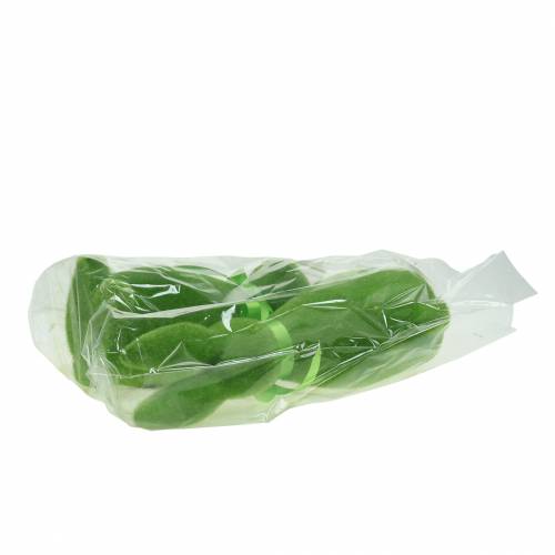 Floristik24 Kanin flockad grön 30cm 2st