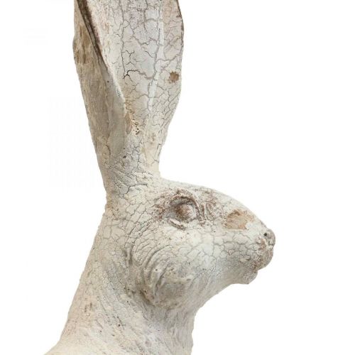 Floristik24 Dekorativ kanin sittande shabby chic vårdekoration H25cm 2st