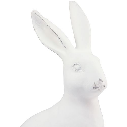 Artikel Kanin sittande dekorativ kanin konststen dekoration vit H27cm