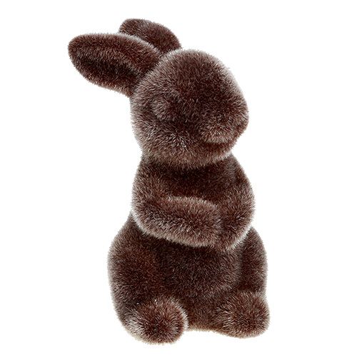 Floristik24 Bunny brown 5cm flockade 2st